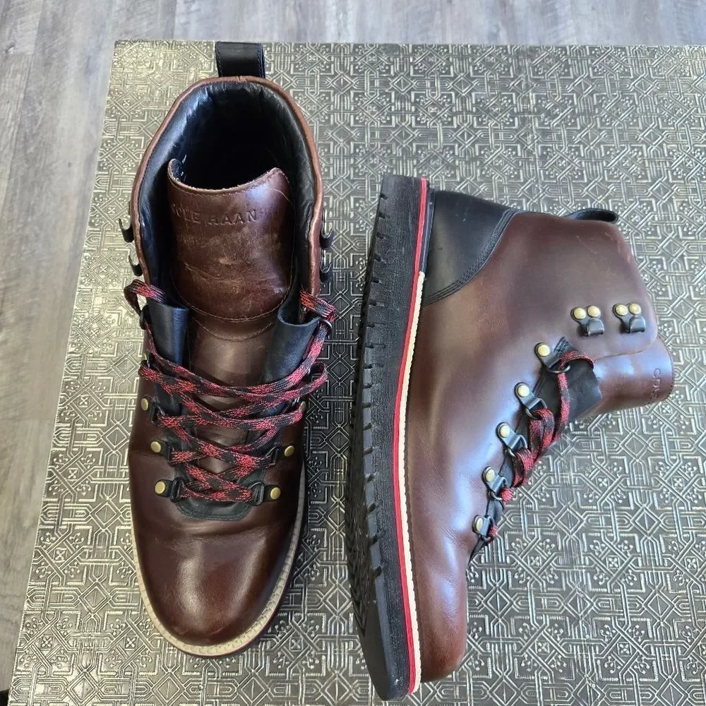 🐢 Cole HaanMen's GrandExplore Alpine Waterproof Leather Hiker Boots Size 12